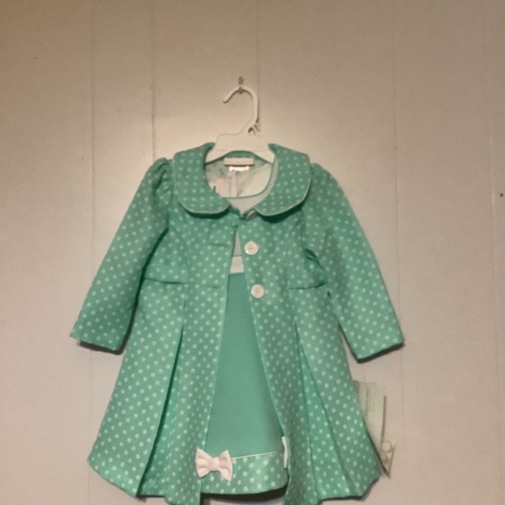 Easter Coat and Dress NWT sz 24 months, Bonnie Jean